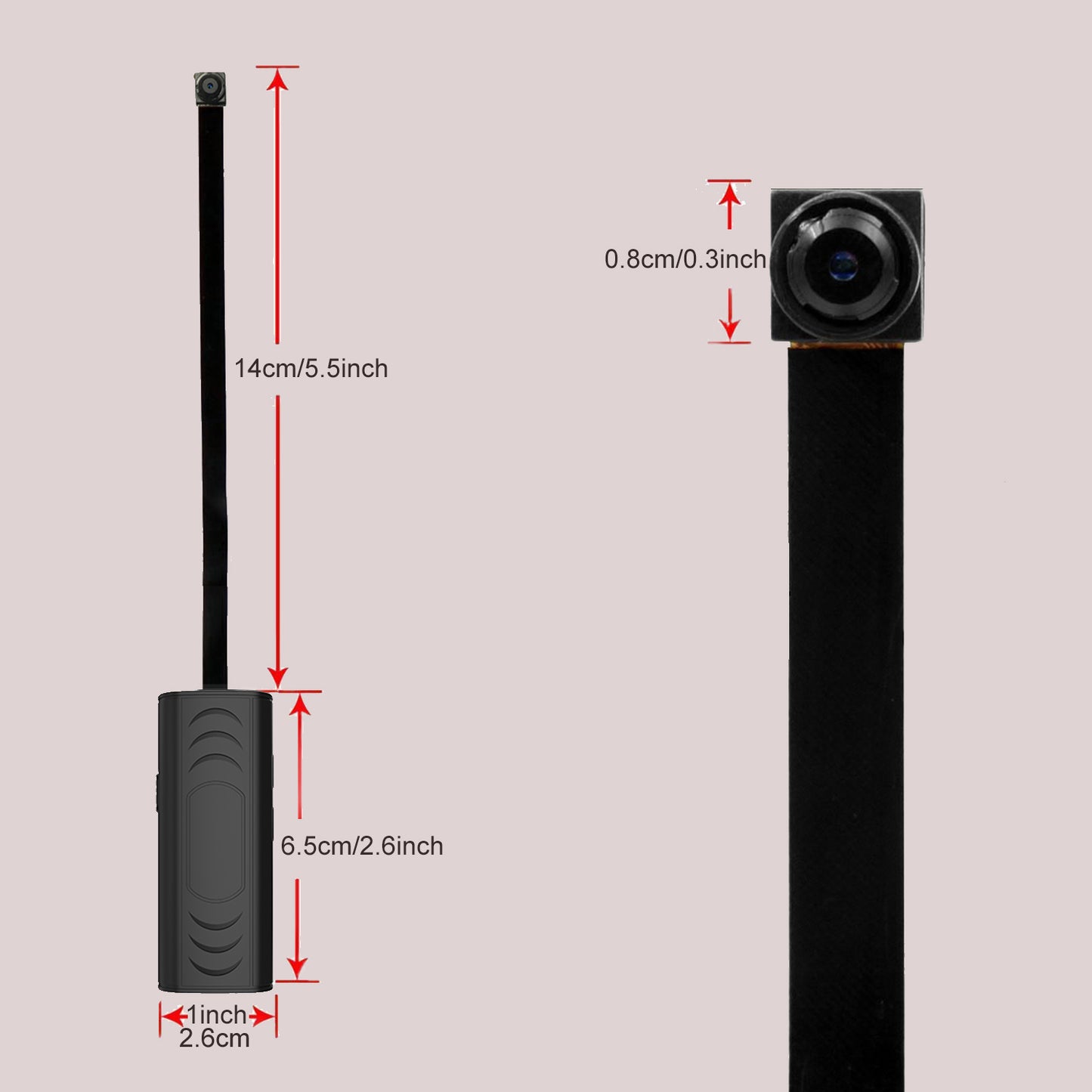 Mini Camera 1080P HD DIY Module WI-FI Small Nanny Cam Portable Wireless Security Camera with Motion Detection for Indoor
