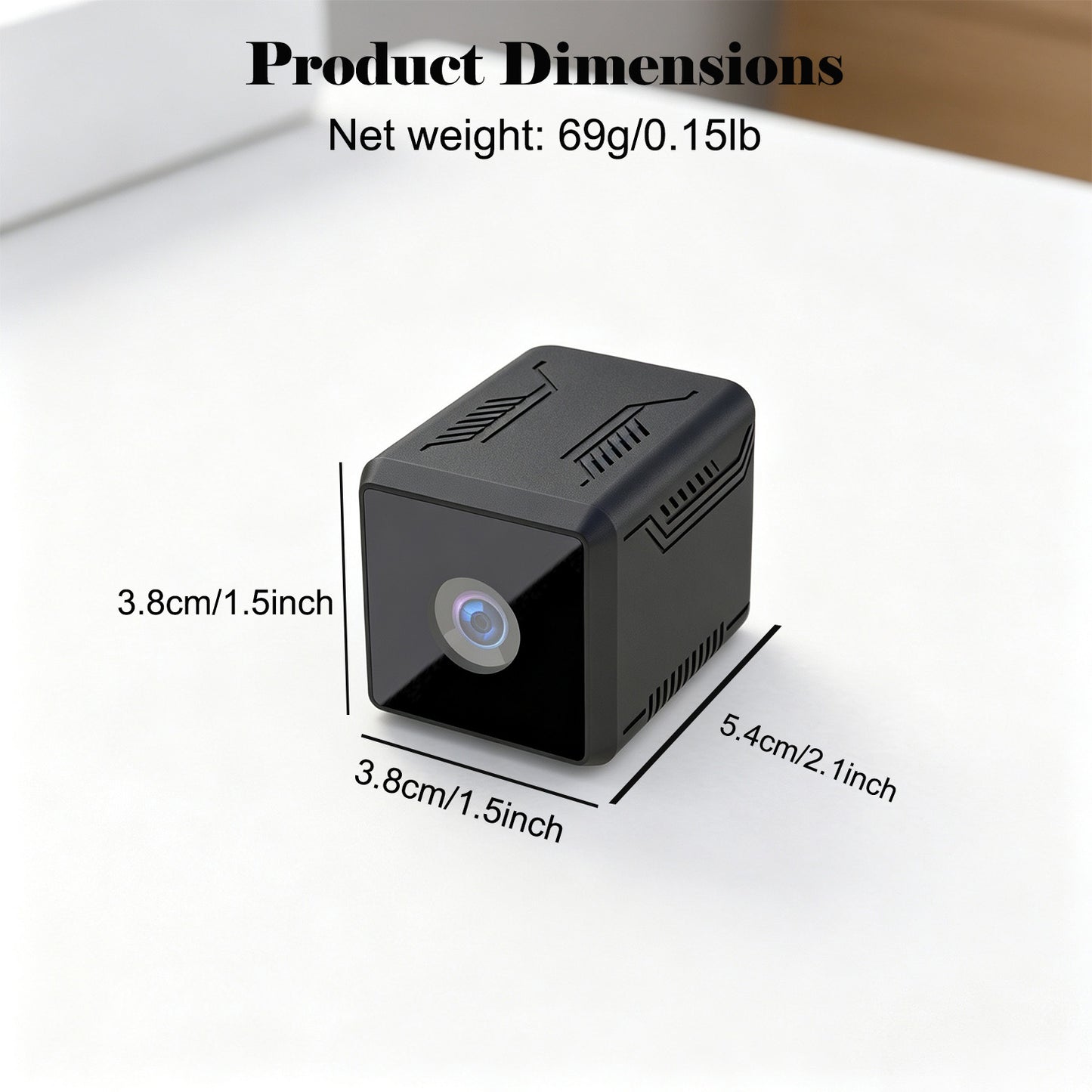 Next-Gen Starlight Full-Color Night Vision Smart Camera, Mini Portable Security Cam, Dual-Band WiFi, 2K Ultra HD Home Surveillance Camera