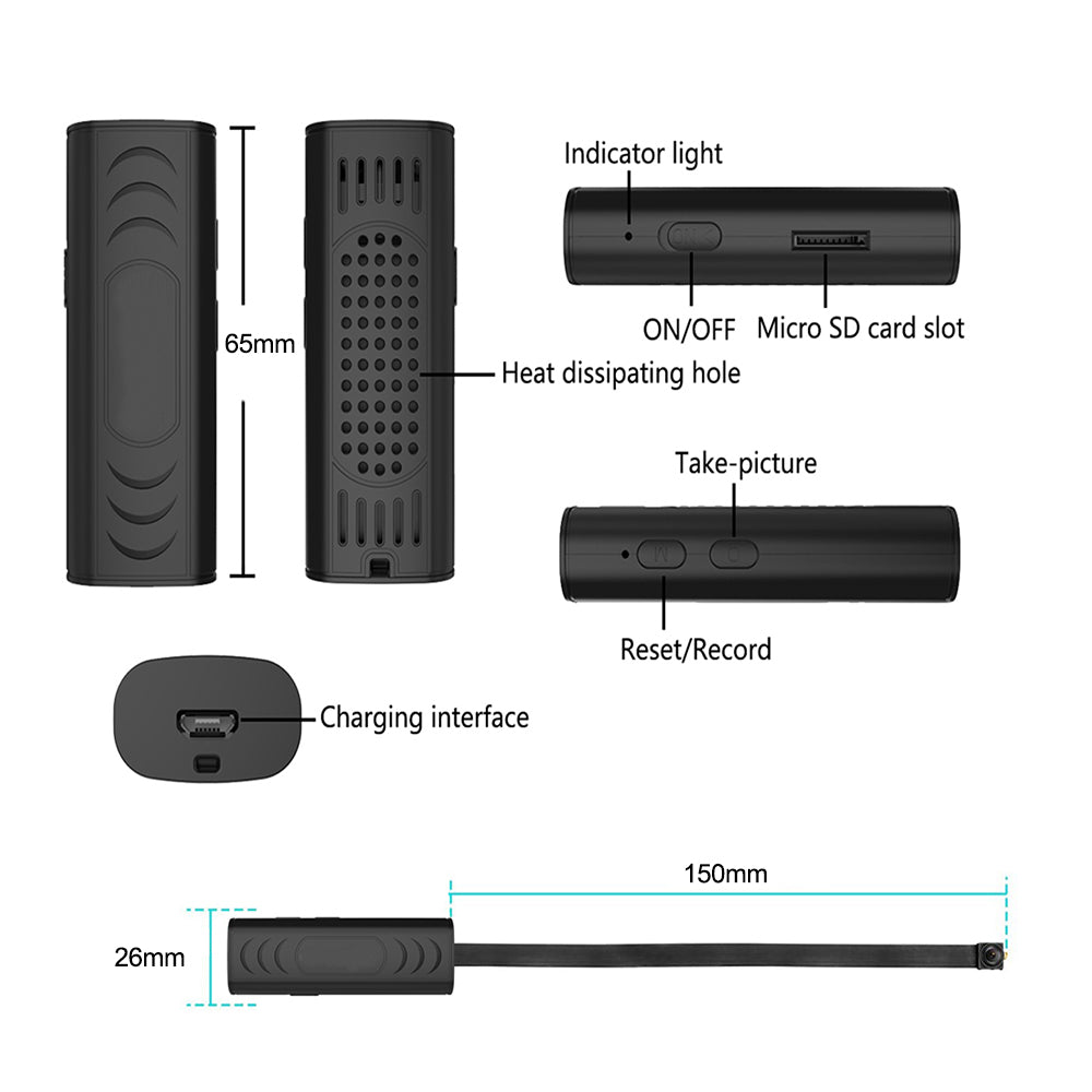 Wireless camera 1080P surveillance security video card night vision function motion detection camera monitor smart home new model