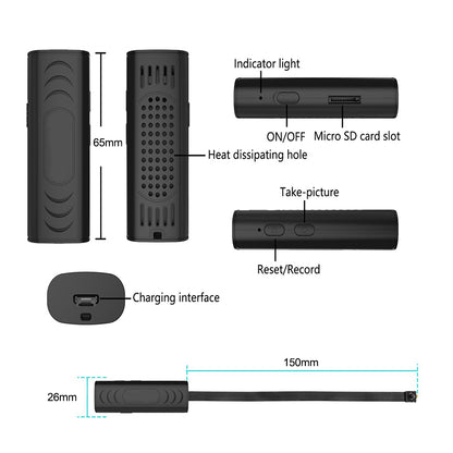 Wireless camera 1080P surveillance security video card night vision function motion detection camera monitor smart home new model