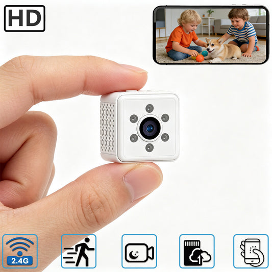 Mini Magnetic WiFi Security Camera HD Portable Home Surveillance Camera with Loop Recording & Motion Detection