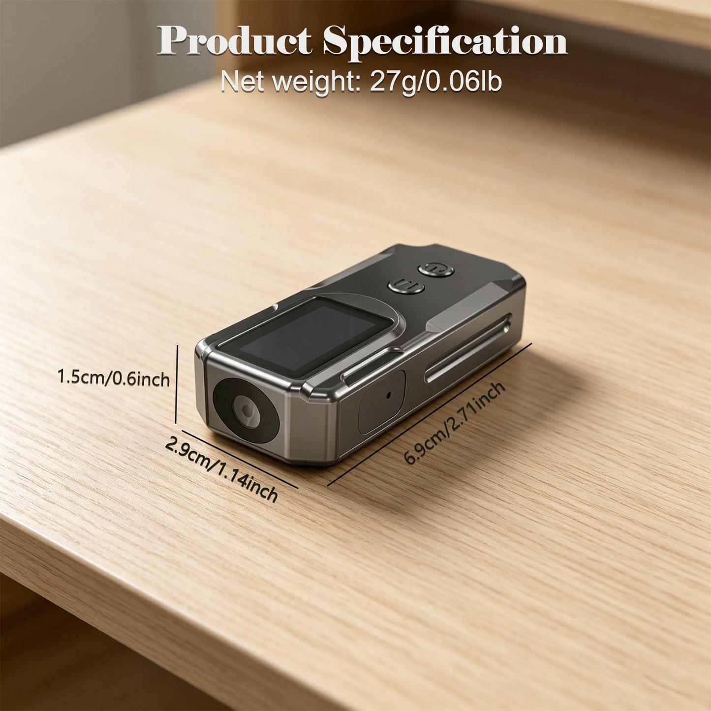 Next-Gen Portable Body Camera Fingertip Control Law Enforcement Police Military Surveillance Handheld HD Video Recording Device