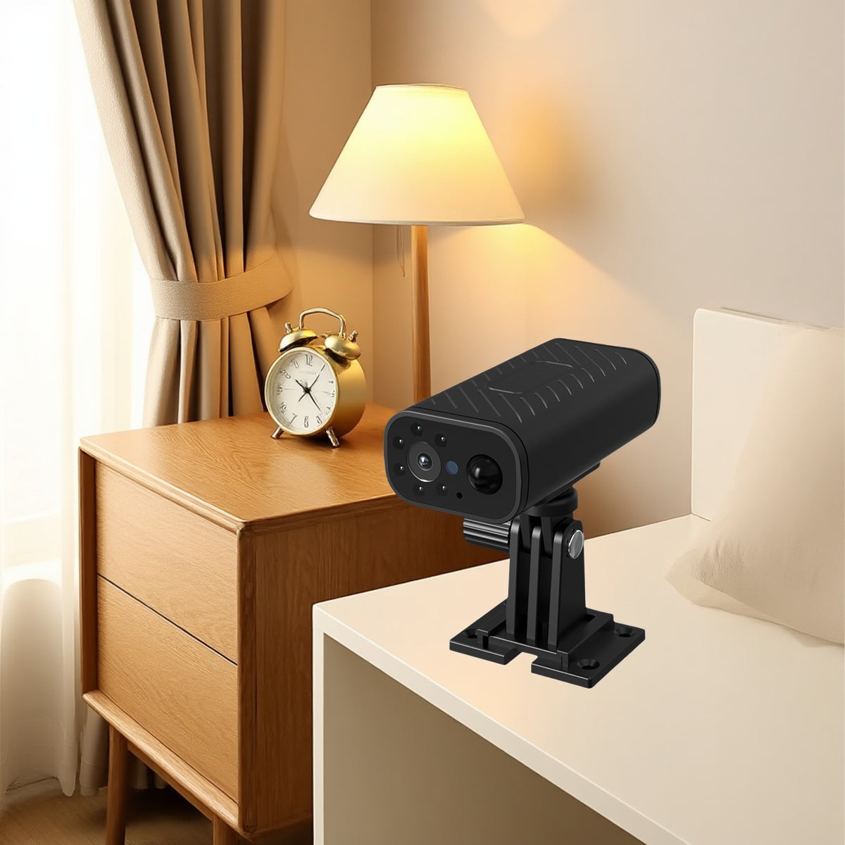 Smart Wireless Camera, IPX6 Waterproof 4K HD, Low Power Consumption, Ultra Long Battery Life, AI Motion Detection, IR Night Vision, Home Security Cam for Indoor, Outdoor, Baby, Pets