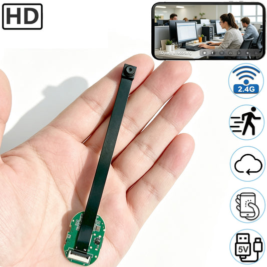 Flexible Security Camera PCBA Board, 2.4G WiFi & Bluetooth DIY Camera Module, HD Remote Monitoring, Motion Detection, Push Alert, Cloud Storage, Multi-User Share